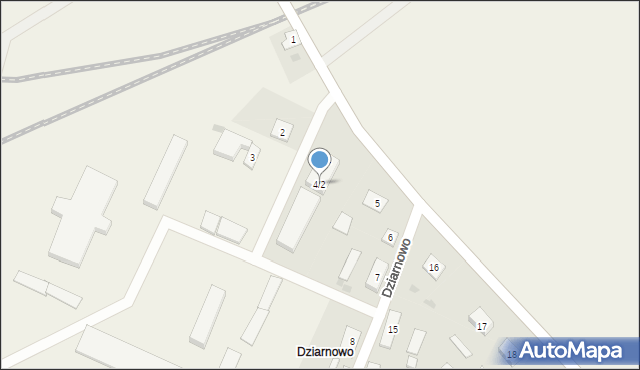 Dziarnowo, Dziarnowo, 4/2, mapa Dziarnowo