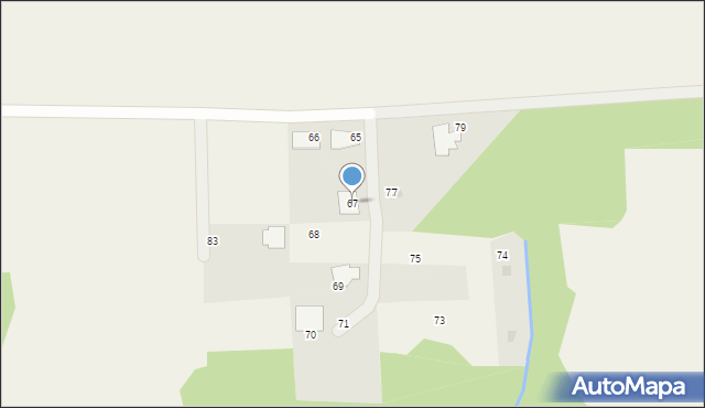 Dziechowo, Dziechowo, 67, mapa Dziechowo