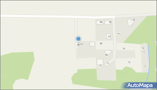 Dziechowo, Dziechowo, 83, mapa Dziechowo