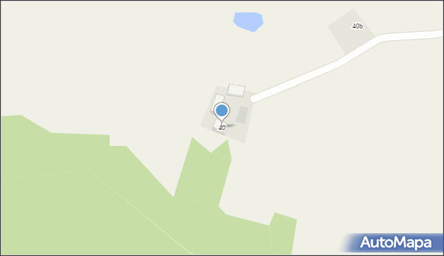 Dzięcielec, Dzięcielec, 40, mapa Dzięcielec