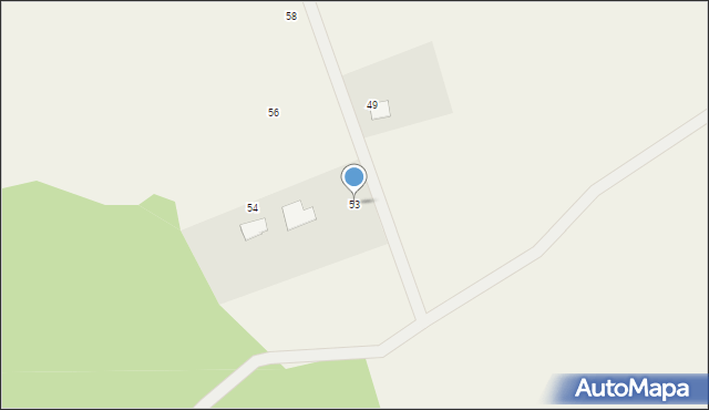 Dzięcielec, Dzięcielec, 53, mapa Dzięcielec