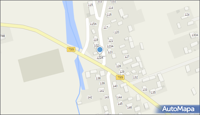 Dziecinów, Dziecinów, 122A, mapa Dziecinów