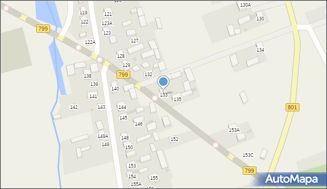 Dziecinów, Dziecinów, 133, mapa Dziecinów