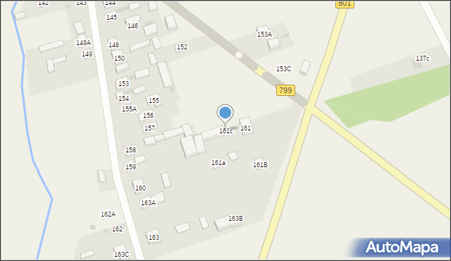 Dziecinów, Dziecinów, 161c, mapa Dziecinów