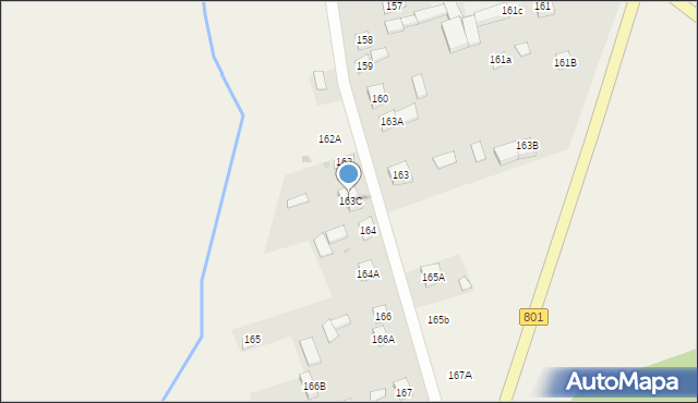 Dziecinów, Dziecinów, 163C, mapa Dziecinów