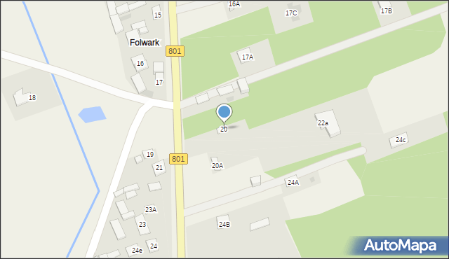 Dziecinów, Dziecinów, 20, mapa Dziecinów