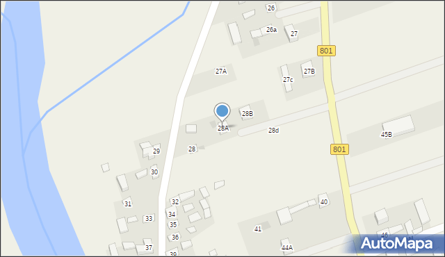 Dziecinów, Dziecinów, 28A, mapa Dziecinów