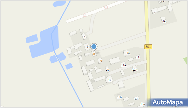 Dziecinów, Dziecinów, 8, mapa Dziecinów