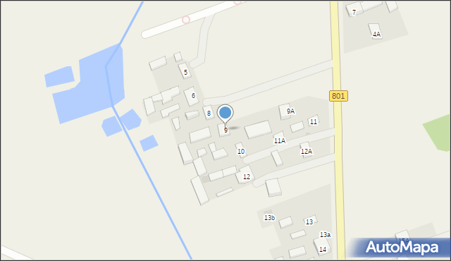 Dziecinów, Dziecinów, 9, mapa Dziecinów