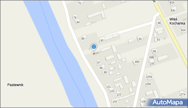 Dziecinów, Dziecinów, 95, mapa Dziecinów