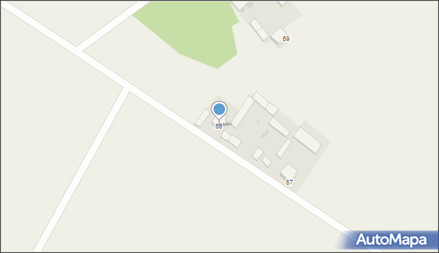 Dzięciołowo, Dzięciołowo, 68, mapa Dzięciołowo