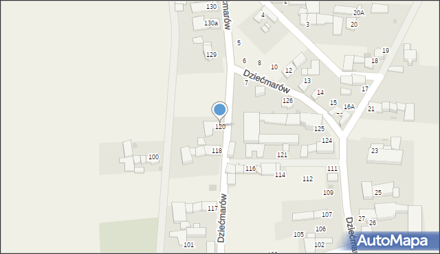 Dziećmarów, Dziećmarów, 120, mapa Dziećmarów