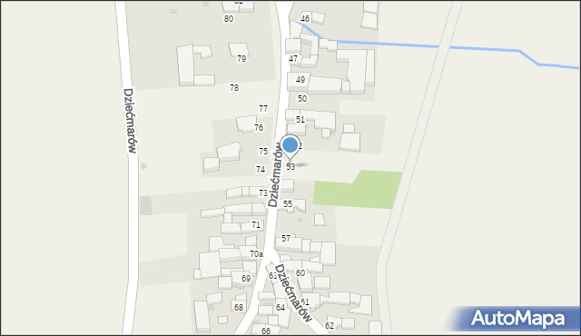 Dziećmarów, Dziećmarów, 53, mapa Dziećmarów