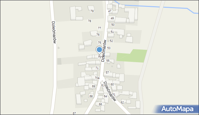 Dziećmarów, Dziećmarów, 73, mapa Dziećmarów