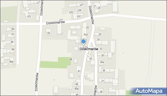 Dziećmarów, Dziećmarów, 89, mapa Dziećmarów