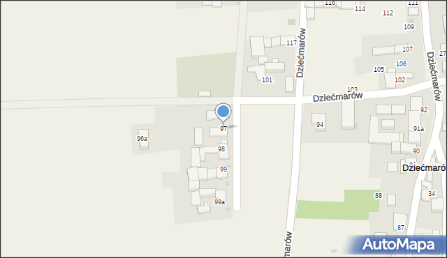 Dziećmarów, Dziećmarów, 97, mapa Dziećmarów