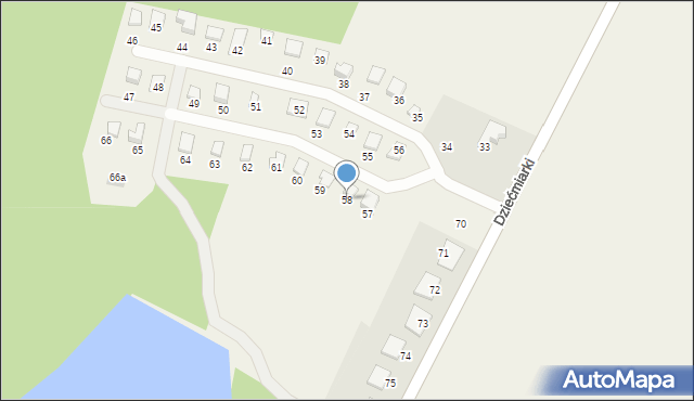 Dziećmiarki, Dziećmiarki, 58, mapa Dziećmiarki