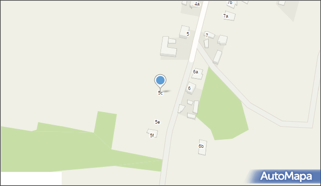 Dzięczyna, Dzięczyna, 5c, mapa Dzięczyna