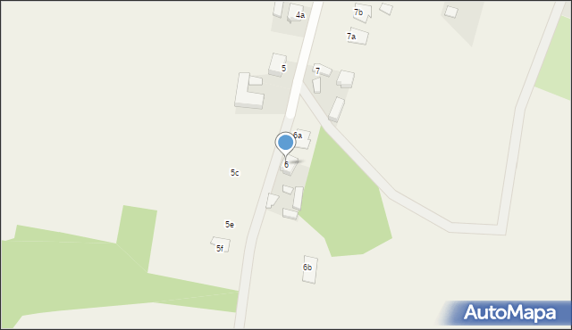 Dzięczyna, Dzięczyna, 6, mapa Dzięczyna