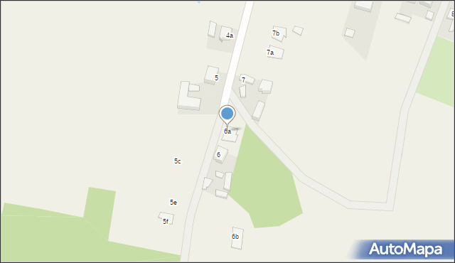 Dzięczyna, Dzięczyna, 6a, mapa Dzięczyna