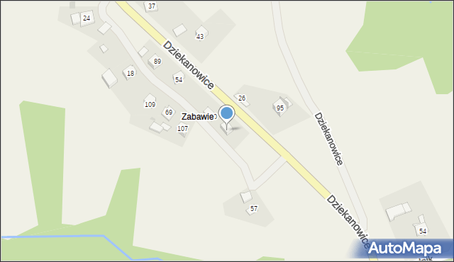 Dziekanowice, Dziekanowice, 165, mapa Dziekanowice