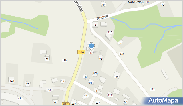 Dziekanowice, Dziekanowice, 17, mapa Dziekanowice