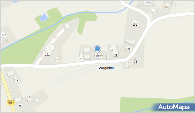 Dziekanowice, Dziekanowice, 63, mapa Dziekanowice