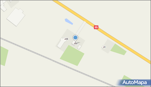 Dziękonie, Dziękonie, 48a, mapa Dziękonie