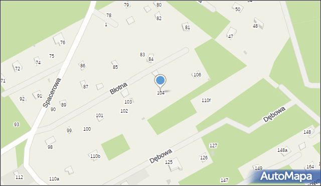 Dziektarzew, Dziektarzew, 104, mapa Dziektarzew