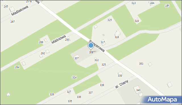 Dziektarzew, Dziektarzew, 308, mapa Dziektarzew