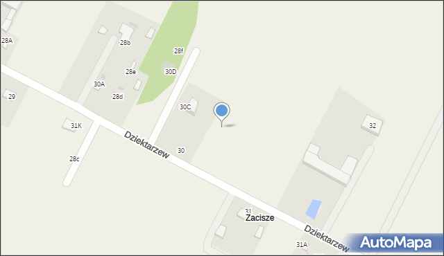 Dziektarzew, Dziektarzew, 30r, mapa Dziektarzew