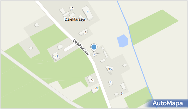 Dziektarzew, Dziektarzew, 7, mapa Dziektarzew