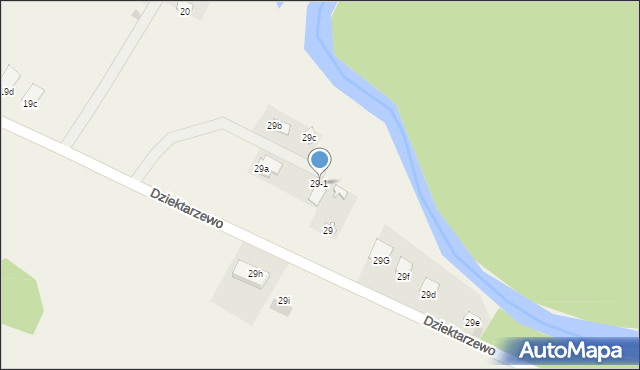 Dziektarzewo, Dziektarzewo, 29-1, mapa Dziektarzewo