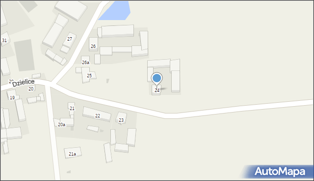 Dzielice, Dzielice, 24, mapa Dzielice