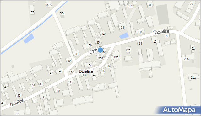 Dzielice, Dzielice, 55a, mapa Dzielice