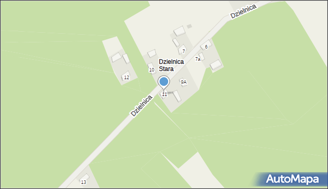 Dzielnica, Dzielnica, 11, mapa Dzielnica