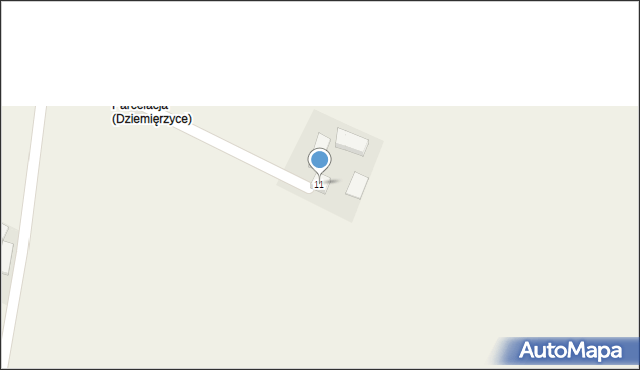 Dziemięrzyce, Dziemięrzyce, 11, mapa Dziemięrzyce