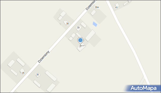 Dziemiony, Dziemiony, 37, mapa Dziemiony
