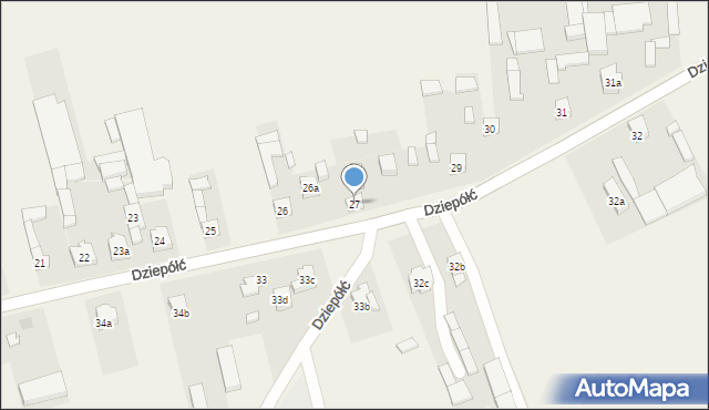 Dziepółć, Dziepółć, 28, mapa Dziepółć
