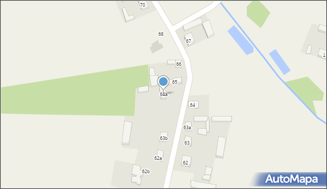 Dziepółć, Dziepółć, 64a, mapa Dziepółć