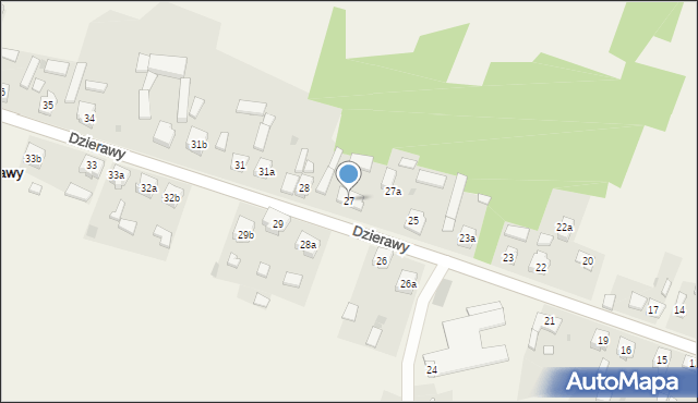 Dzierawy, Dzierawy, 27, mapa Dzierawy