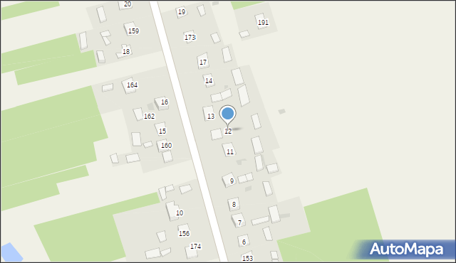 Dzierdziówka, Dzierdziówka, 12, mapa Dzierdziówka