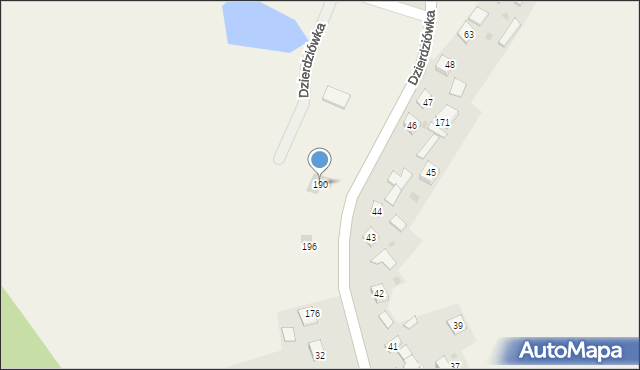 Dzierdziówka, Dzierdziówka, 190, mapa Dzierdziówka