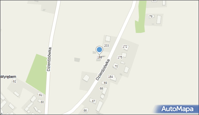 Dzierdziówka, Dzierdziówka, 199, mapa Dzierdziówka