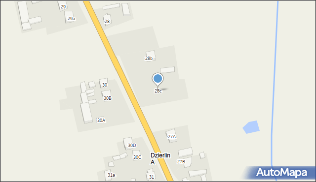Dzierlin, Dzierlin, 28c, mapa Dzierlin