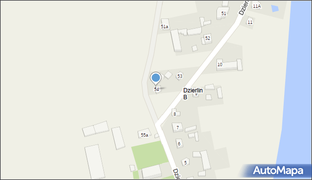 Dzierlin, Dzierlin, 54, mapa Dzierlin