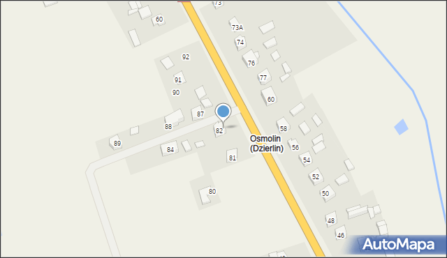 Dzierlin, Dzierlin, 85A, mapa Dzierlin
