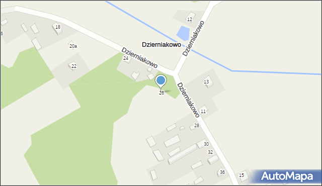 Dzierniakowo, Dzierniakowo, 26, mapa Dzierniakowo