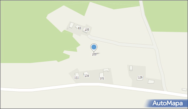 Dzierżaniny, Dzierżaniny, 103, mapa Dzierżaniny