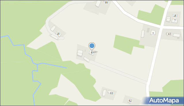 Dzierżaniny, Dzierżaniny, 57, mapa Dzierżaniny